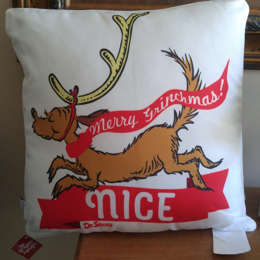 Grinch pillow